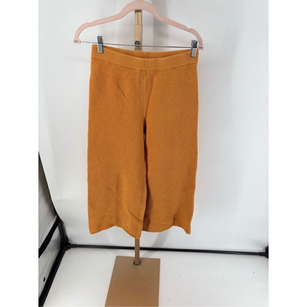 Free People Beach Waffle Knit Lounge Pants Boho Sweater Knit Crop Pants S